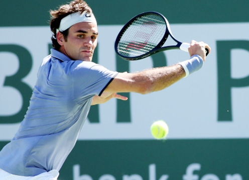 Video tennis: Roger Federer tốc hành vào tứ kết Indian Wells